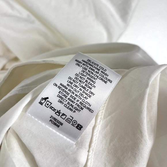 AJE Casabianca Puff Sleeve Cotton Minidress in Ivory 6 US / 10 AU - Picture 8 of 16